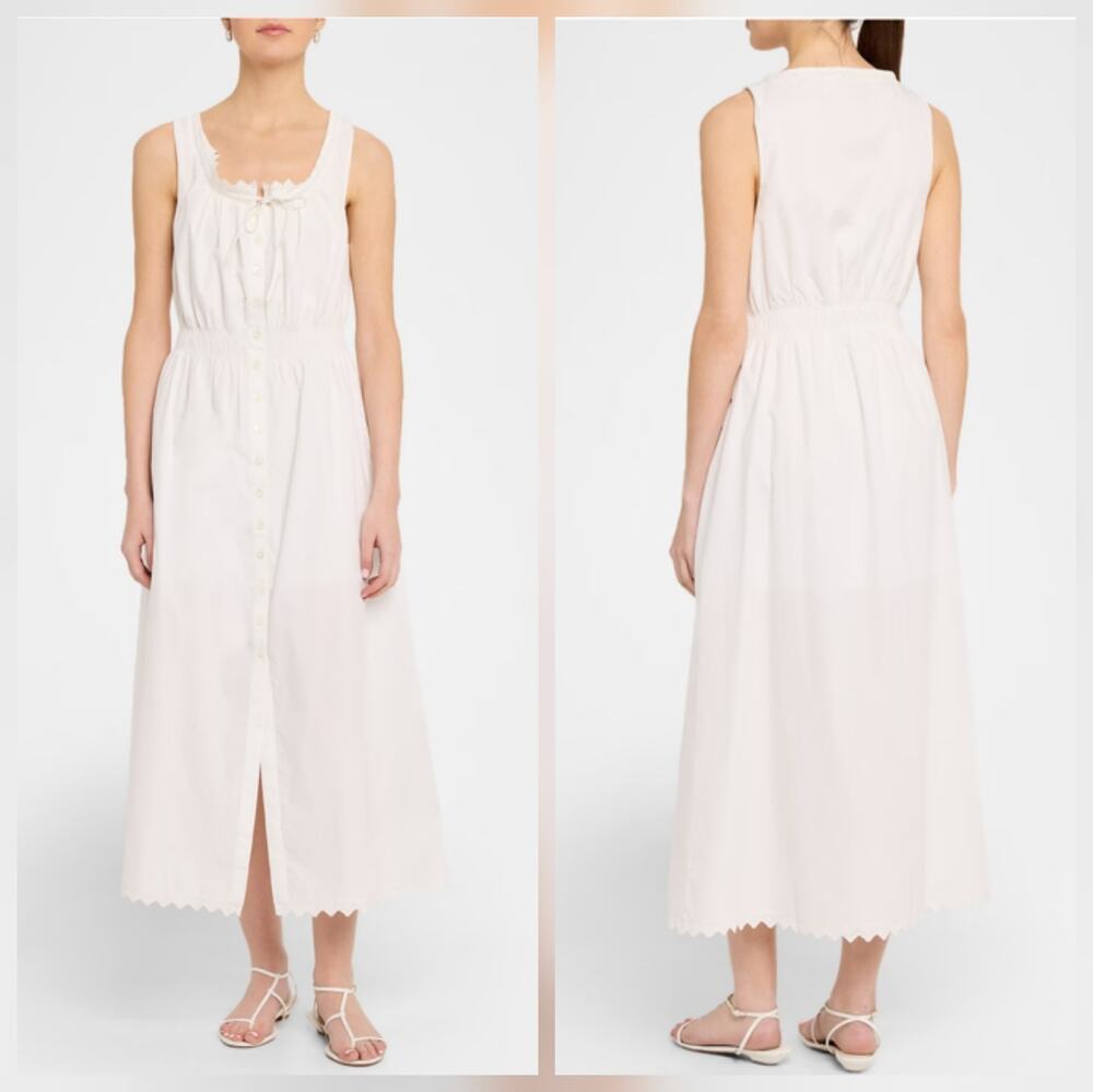 FRAME THE SERENE MIDI DRESS, COTTAGECORE, GRANDMACORE, SIZE M,NWT